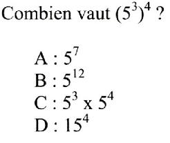 qcm concours commun maths 35